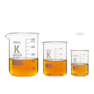 Vasos de precipitados de forma baja, vidrio borosilicato 3.3, con varilla magnetica para agitación