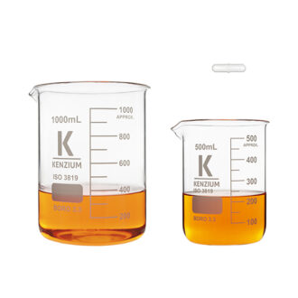 Vasos de precipitados de forma baja, vidrio borosilicato 3.3, con varilla magnetica para agitación - Imagen 3