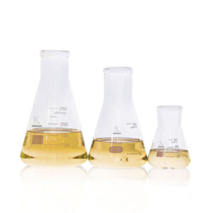 Matraces Erlenmeyer, cuello estrecho, vidrio borosilicato 3.3, con graduación impresa