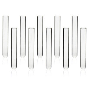 Pack de 10 tubos de ensayo , 20 ml, vidrio borosilicato