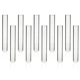 Pack de 10 tubos de ensayo , 20 ml, vidrio borosilicato