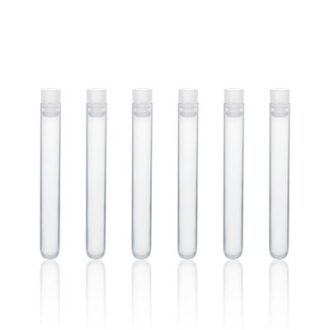 Pack de 50 tubos de ensayo con tapones, 16 ml, polipropileno - Imagen 2
