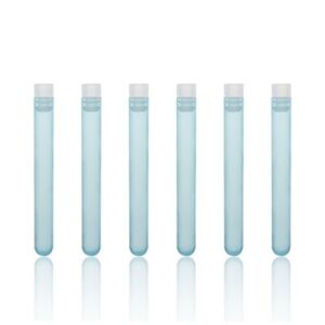 Pack de 50 tubos de ensayo con tapones, 16 ml, polipropileno