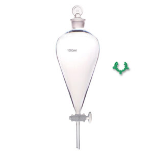 Embudo de decantación, vidrio borosilicato 3.3
