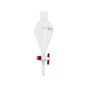 EMBUDO DE DECANTACIÓN PIRIFORME CON LLAVE DE PTFE, GLASSCO
